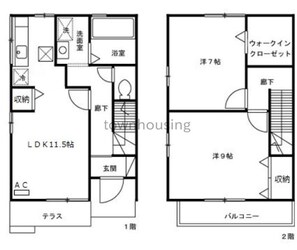 メゾンアルブルIIの物件間取画像